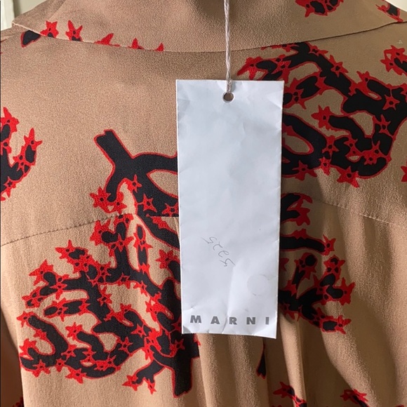 MARNI Viscose Coral Sable Top - Picture 12 of 13